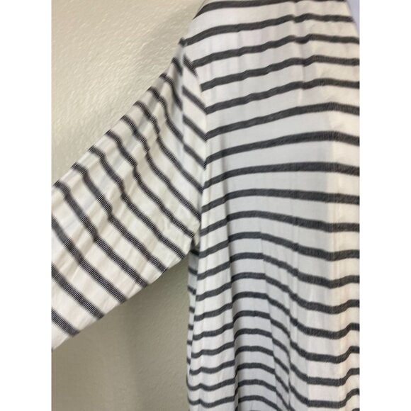 J. Jill Wearever Collection Women Striped Open Front Cardigan Sweater Plus Sz 1X - Picture 8 of 16